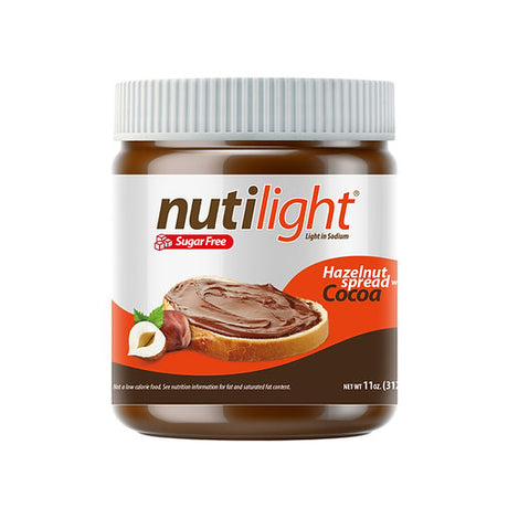 Pâte à Tartiner Nutilight Noisette Cacao Sans Sucres 312 g - Un bocal