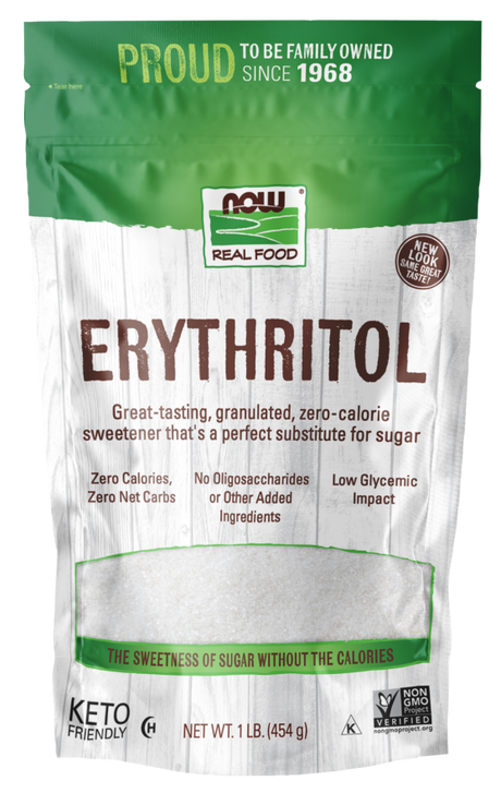 NOW Eritritol Granulado - 1 libra.