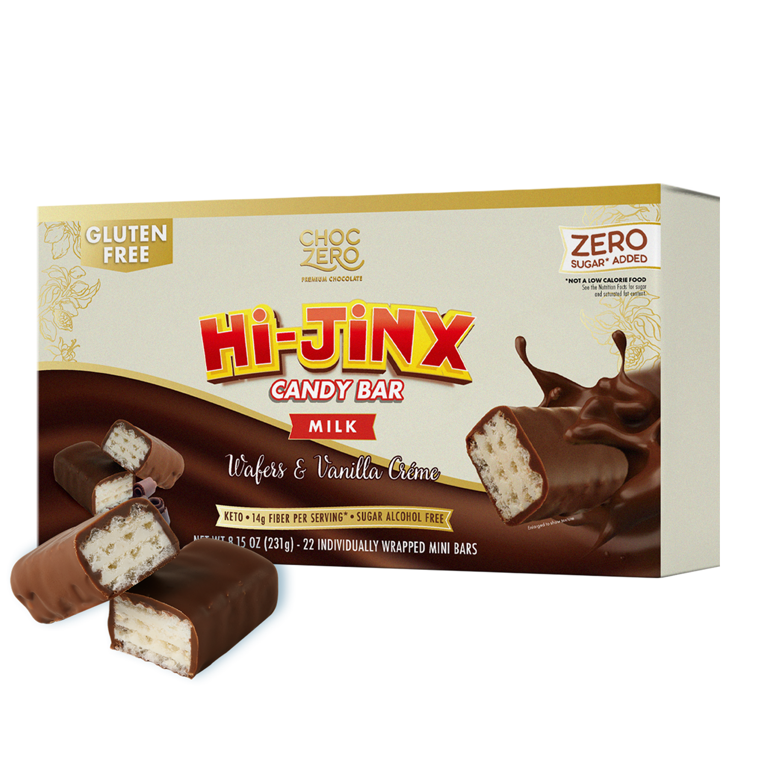 ChocZero Hi-Jinx Candy Bar, 8.15 oz by ChocZero - Exclusive Offer