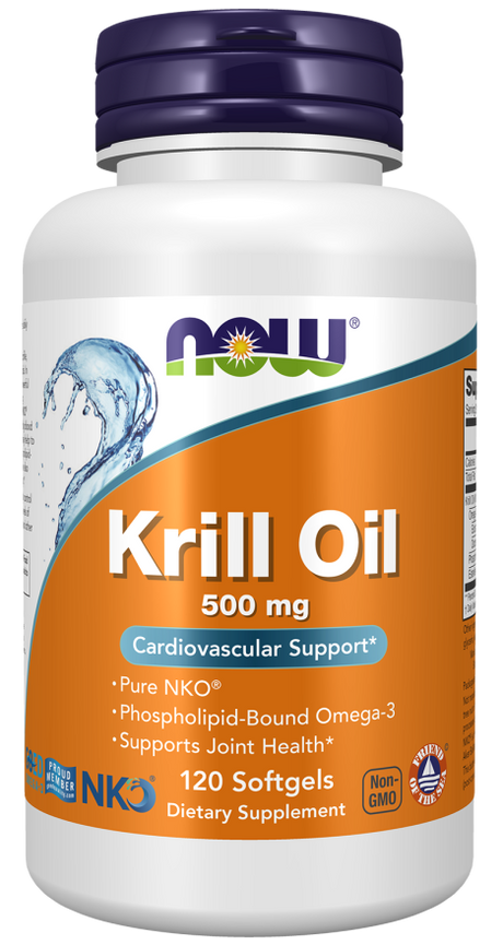 NOW Aceite de Krill Neptuno - 500 mg, 120 cápsulas blandas