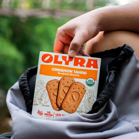 Biscuits croustillants pour le petit-déjeuner Olyra, 150 g - Cannelle et tahini
