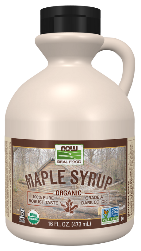 NOW Organic Grade A Maple Syrup, 16 fl oz