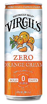 Virgil's Zero Sugar Soda - Orange Cream / 4 cans