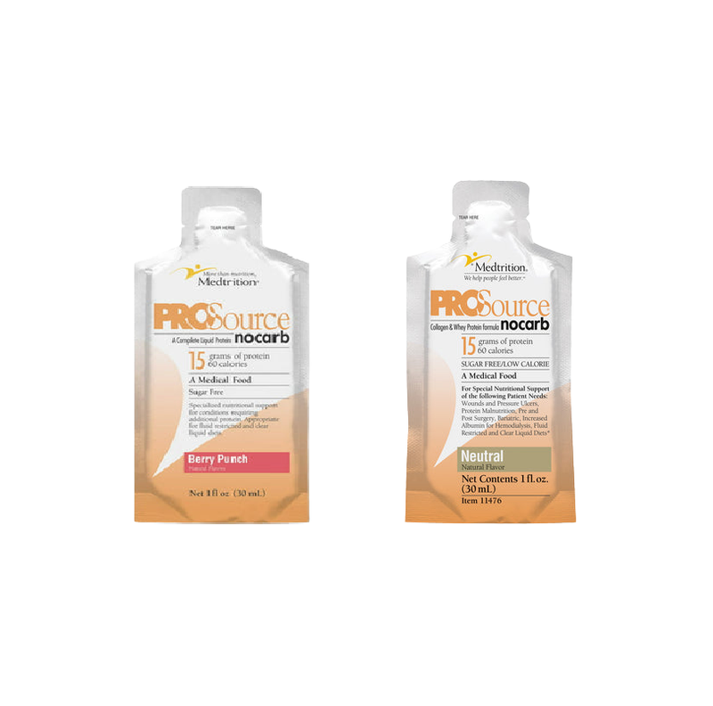 ProSource NoCarb Liquid Collagen & Whey Protein Packets by Medtrition - Variety Pack