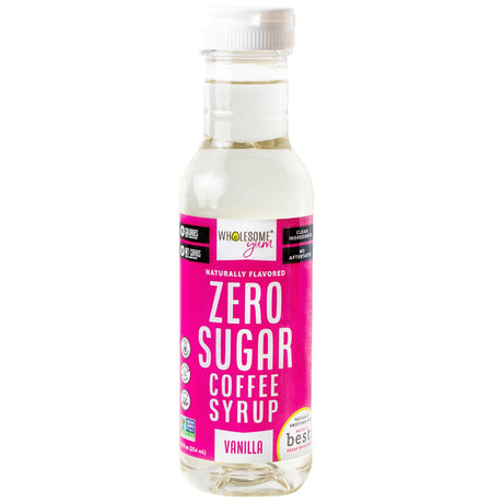 Wholesome Yum Jarabe de Café Cero Azúcar 355 ml, Vainilla