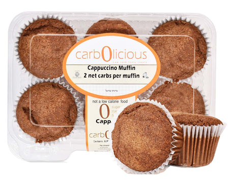 Muffins Prêts à Consommer Faibles en Glucides Carbolicious - Cappuccino / Un Paquet (6 Muffins)