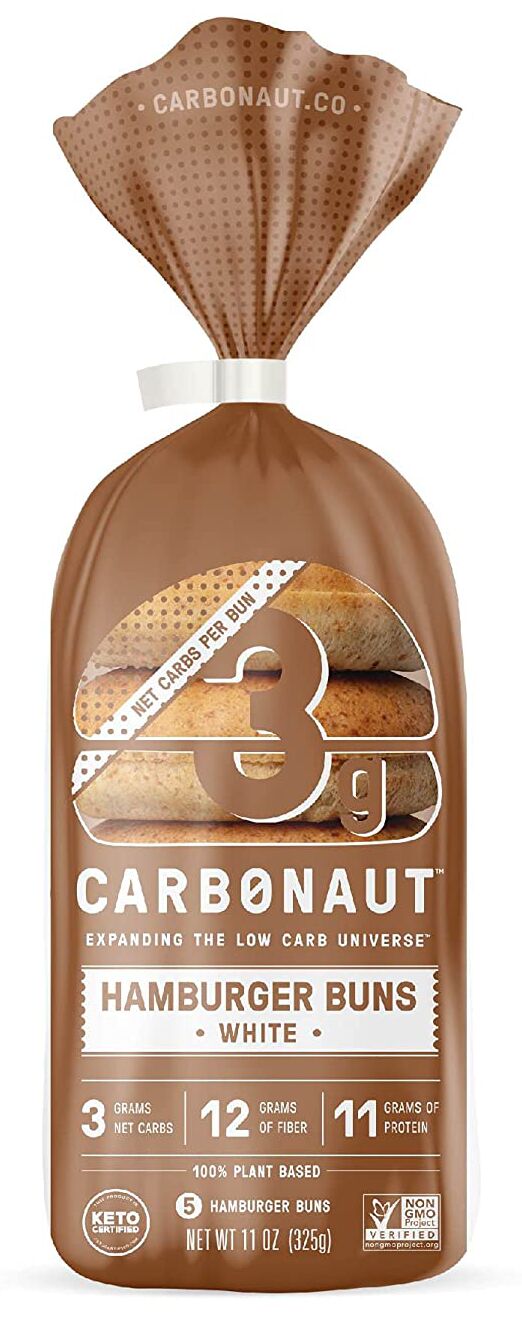 Carbonaut Low Carb Hamburger Buns 5 buns by Carbonaut - Exclusive Offer at  $7.59 on Netrition