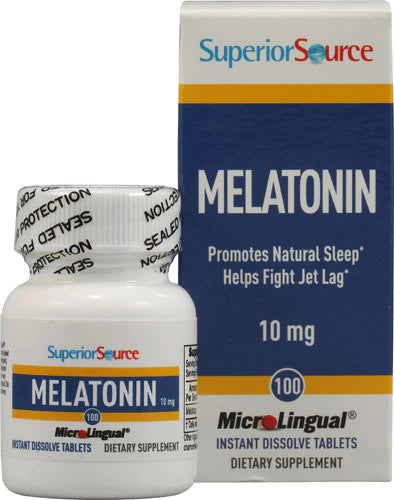 Superior Source Melatonin 10mg MicroLingual® Instant Dissolve Tablets