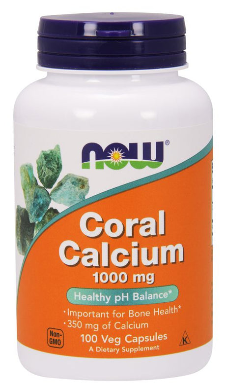 NOW Calcium corail, 1000mg - 100 gélules végétales