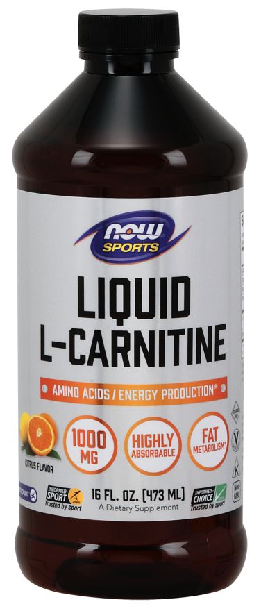 now sports liquid l carnitine NOW Sport Triple Strength L-Carnitine 3000mg, 473 ml main image 0