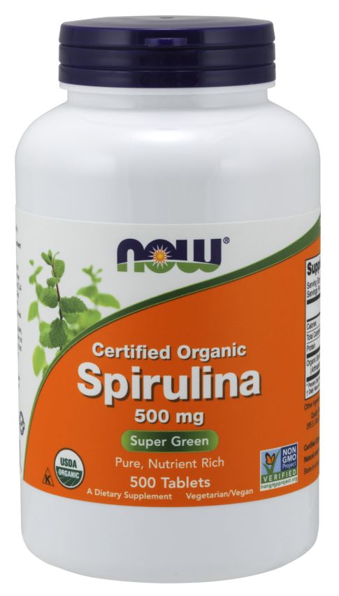 NOW Spirulina (CLEARANCE: Best by February 29, 2024)