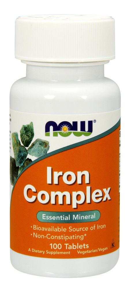 NOW Iron Complex, 100 Tablets