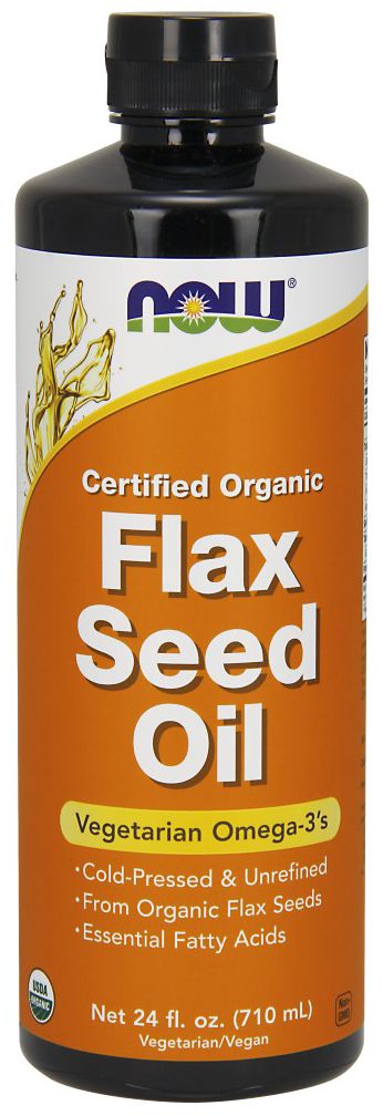 NOW Flax Seed Oil Liquid 24 fl oz.
