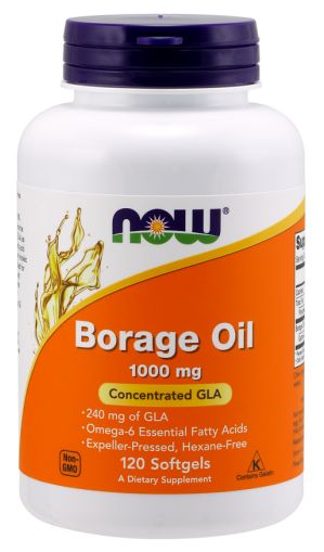 NOW Aceite de Borraja 1000 mg - 120 cápsulas blandas