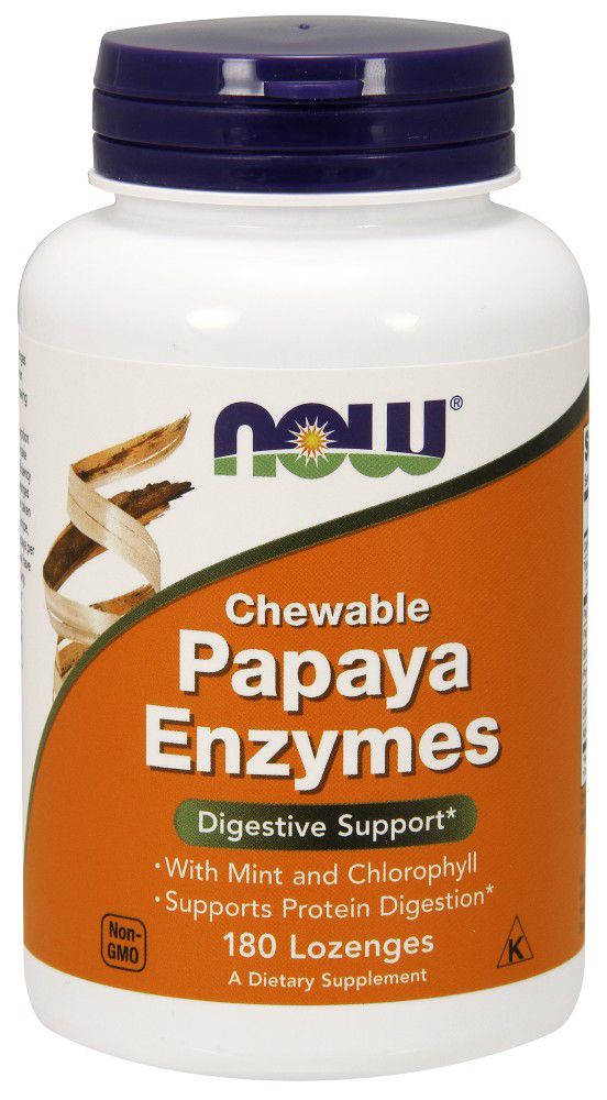 NOW Papaya Enzyme 180 lozenges 