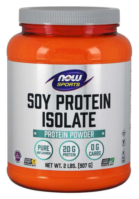NOW Aislado de Proteína de Soja, NO OGM - 2 libras / Aislado de proteína de soja, sin sabor