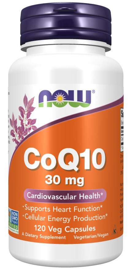 NOW CoQ10 - 30 mg, 120 gélules végétales