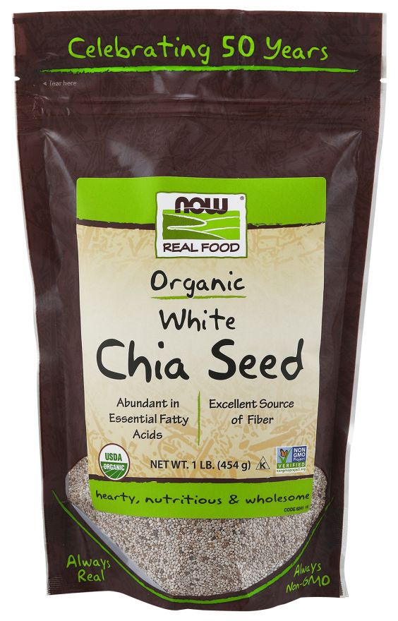 NOW Chia Seed, White