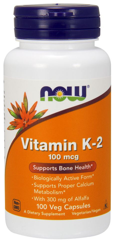 NOW Vitamine K-2 - 100 gélules végétales / 100 µg