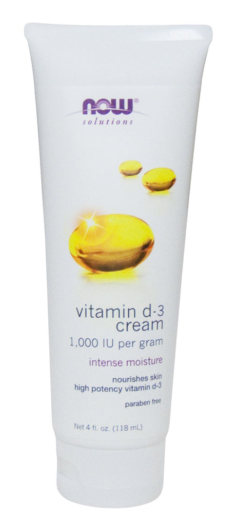 NOW Vitamin D-3 Cream 4 fl oz.