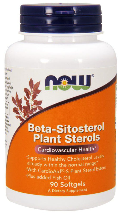 NOW Beta-Sitosterol Plant Sterols, 90 softgels