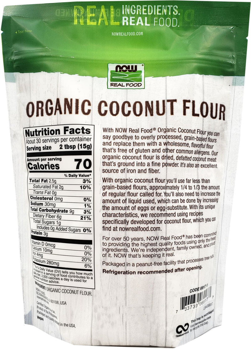NOW Coconut Flour 16 oz. 