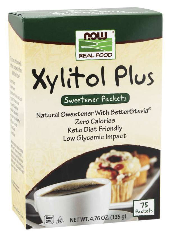 NOW Xylitol Plus Sweetener Packets 75 packets 
