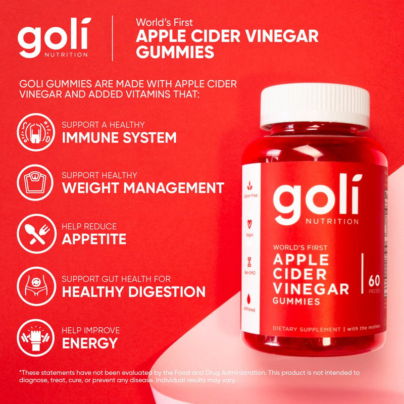Goli Nutrition Apple Cider Vinegar Gummies 