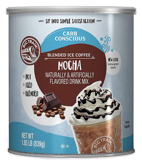 Big Train Carb Conscious Drink Mix - Mocha / 1.85 lb. can