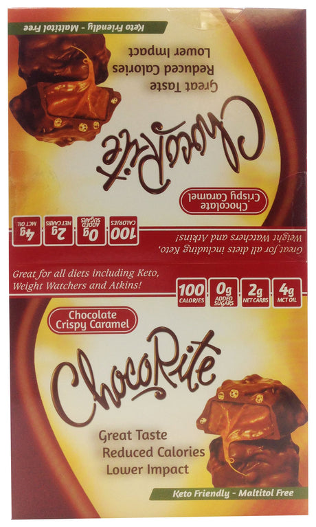 Healthsmart ChocoRite Bars - 16 packages / Chocolate Crispy Caramel