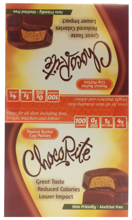 Healthsmart ChocoRite Peanut Butter Cup Patties 16 packages