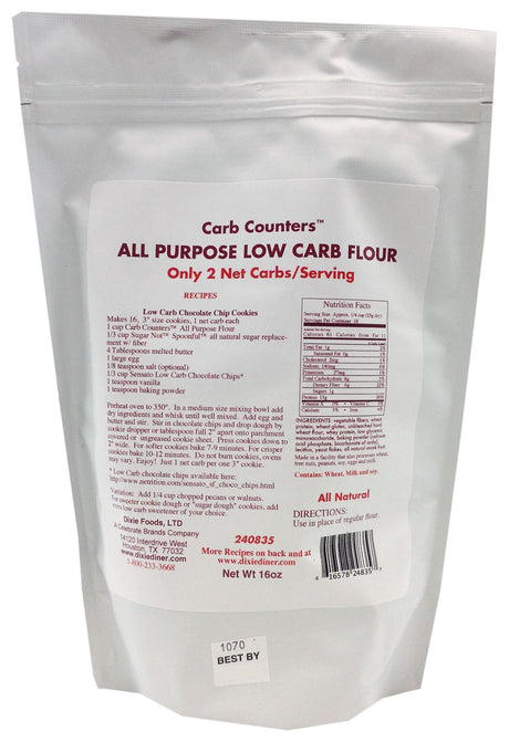 Dixie USA Carb Counters All Purpose Low Carb Flour - 16 oz.