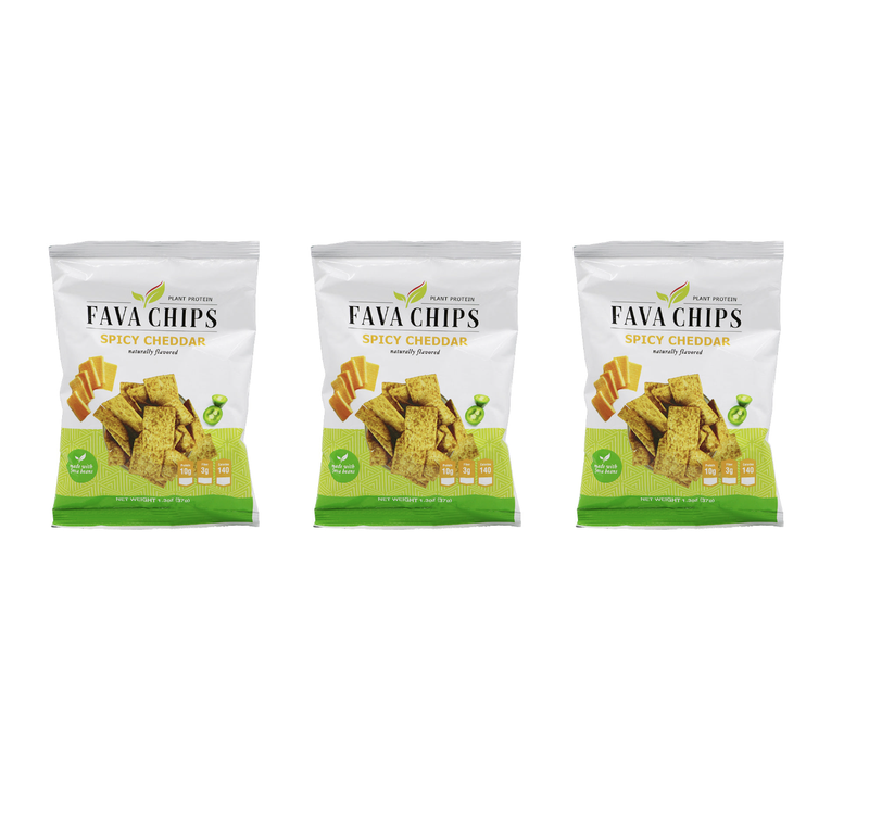 Fava Bean Chips by BariatricPal - Spicy Cheddar 