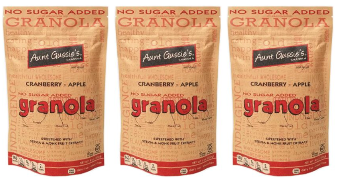 Aunt Gussie's No Sugar Added Granola 8 oz