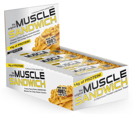 Muscle Foods Muscle Sandwich Bars - 12 bars / Peanut Butter