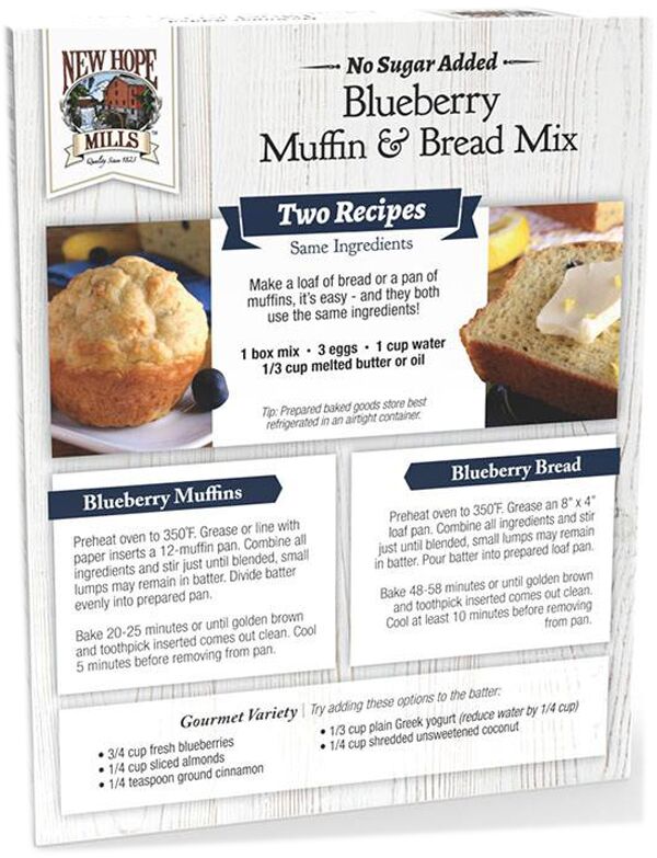 New Hope Mills No Sugar Added Muffin & Bread Mix