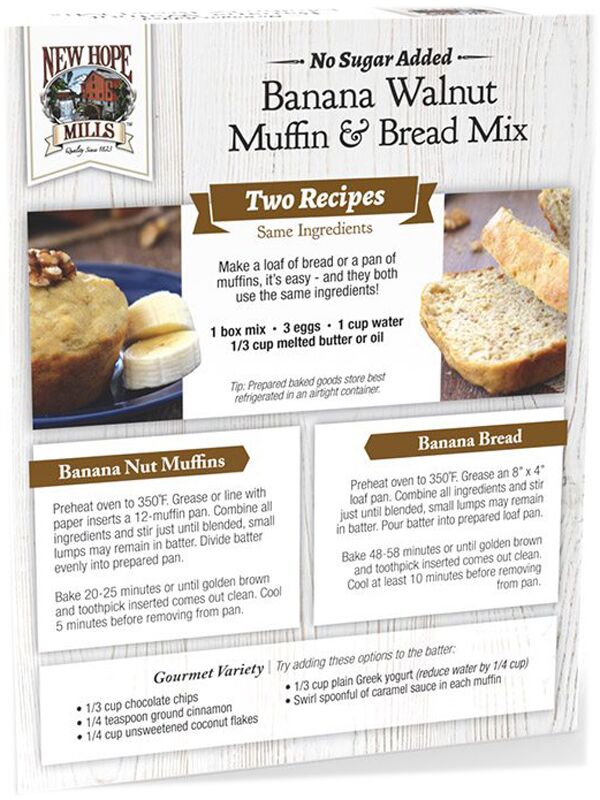 New Hope Mills No Sugar Added Muffin & Bread Mix