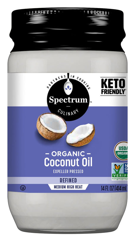 Huile de noix de coco Spectrum, raffinée, biologique - 400 g