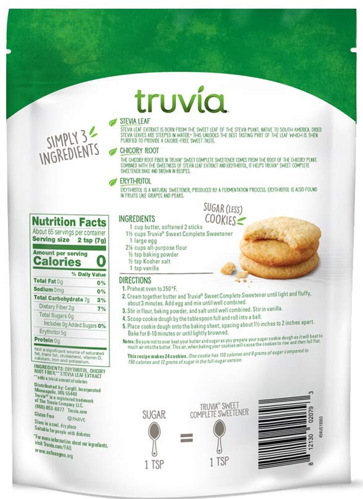 Truvia Sweet Complete Granulated All Purpose Sweetener 16 oz (454g) 