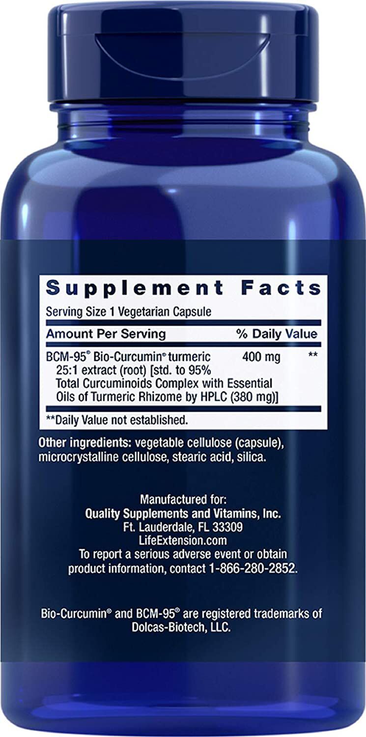 Life Extension Super Bio-Curcumin 60 vegetarian capsules 
