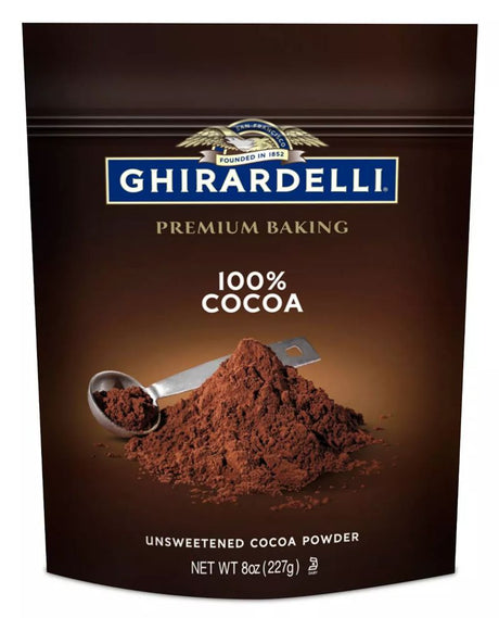 Ghirardelli Cacao 100% Non Sucré - Pochette de 227 g