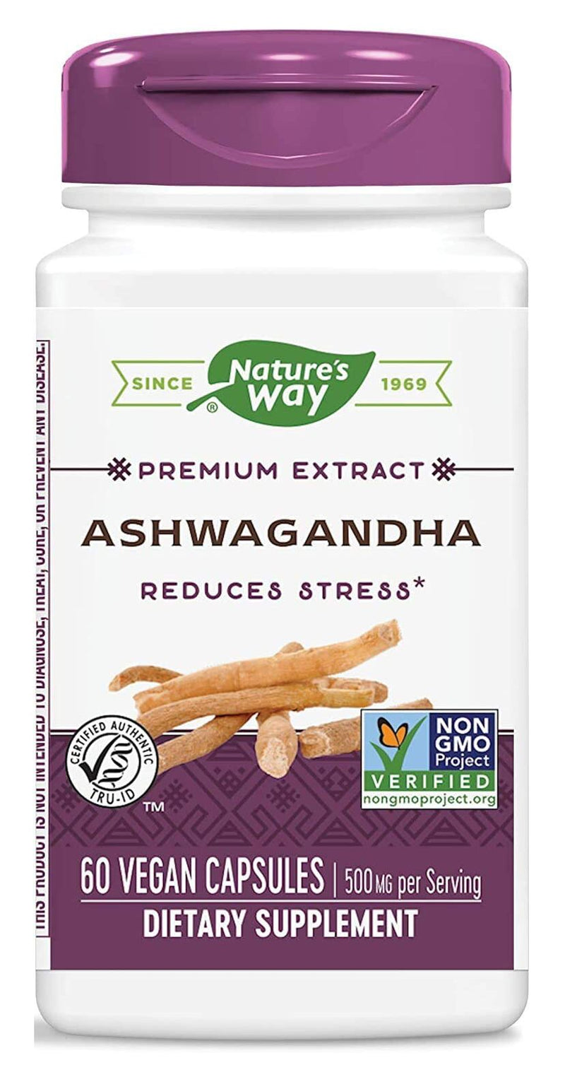 Nature's Way Ashwagandha Extract, Standardized 60 vegan capsules 