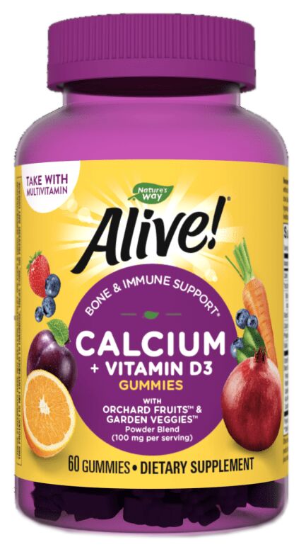 Nature's Way Alive! Calcium + Vitamin D3 Gummies 60 gummies 