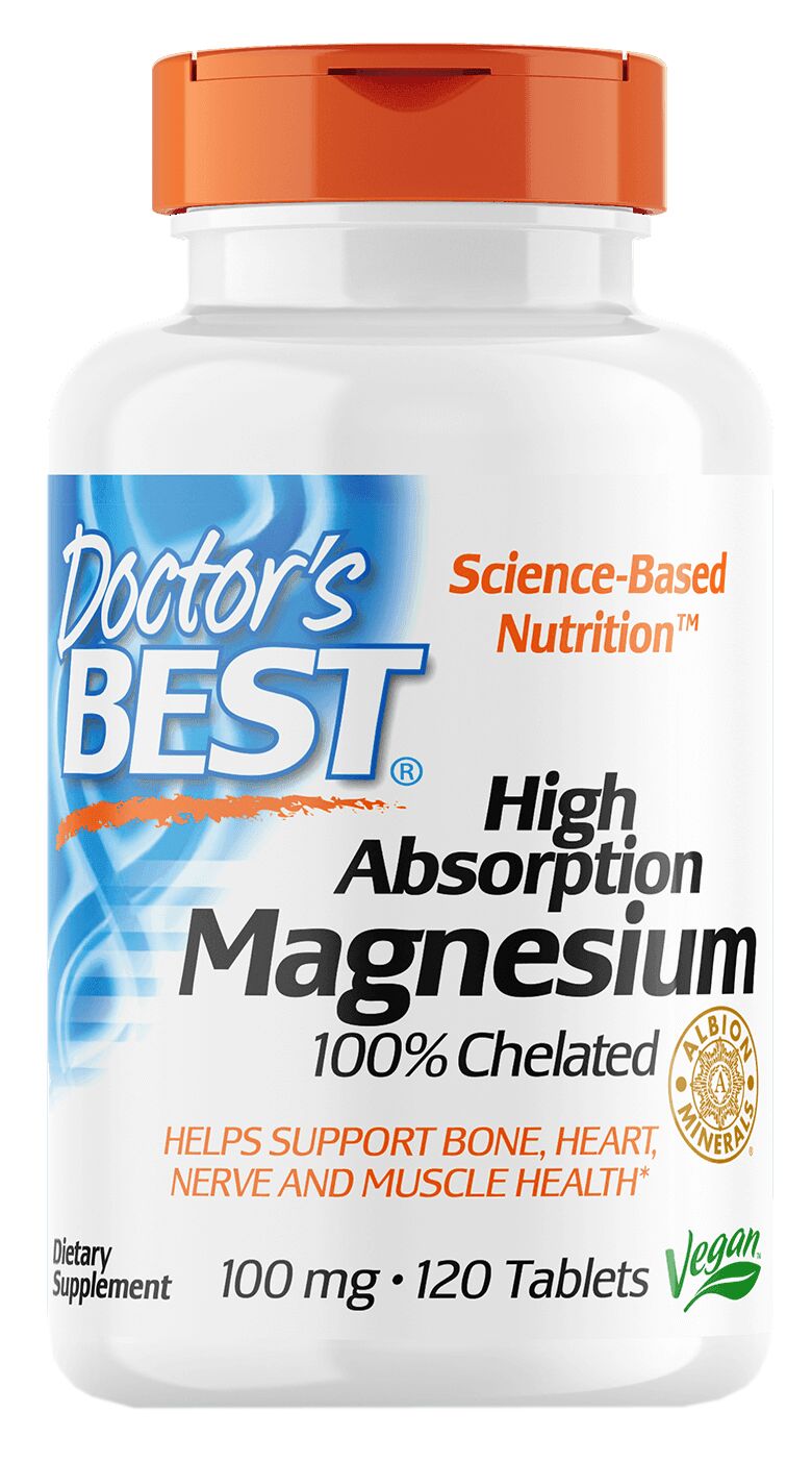 Doctor's Best High Absorption Magnesium 120 tablets 