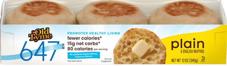 Schmidt / Old Tyme 647 English Muffins 6 muffins - One Pack