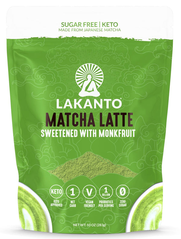 Lakanto Sugar Free Matcha Latte, Monkfruit Sweetened 10 oz 