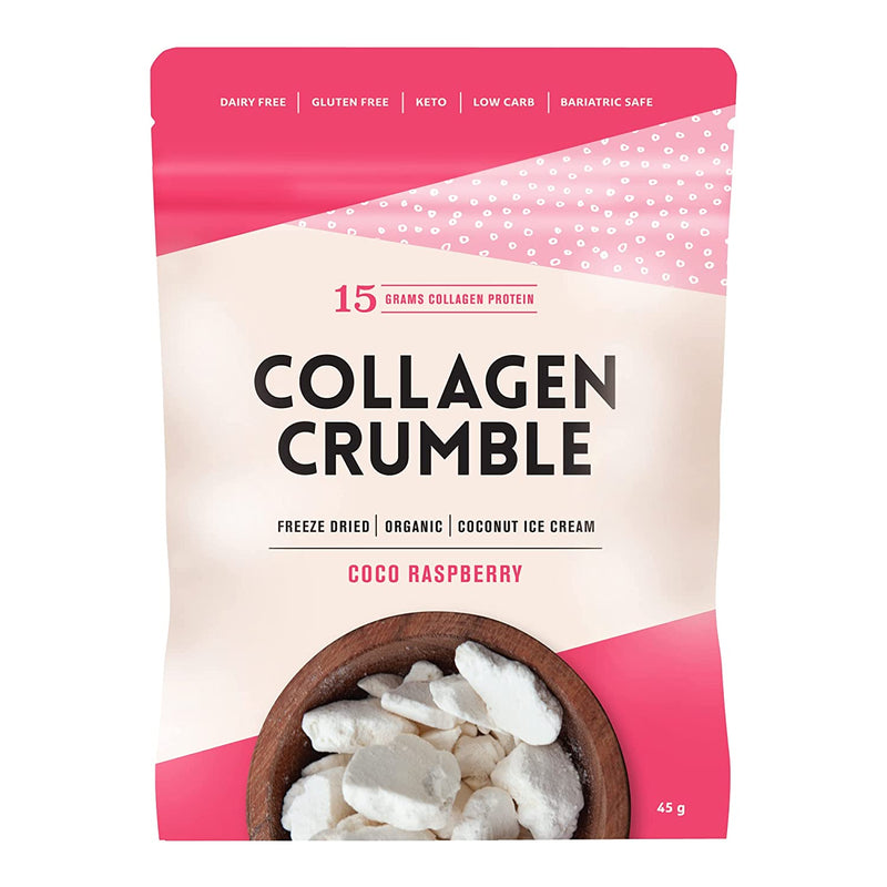 Coco Raspberry Collagen Protein Crumble by 3 Broth Makers 