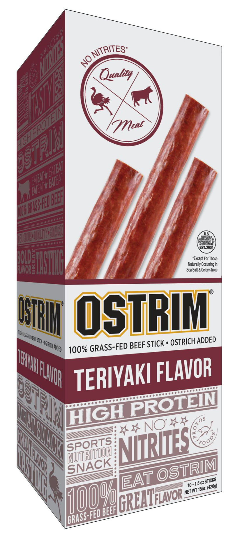 Ostrim 100% Grass-Fed Beef & Ostrich Stick