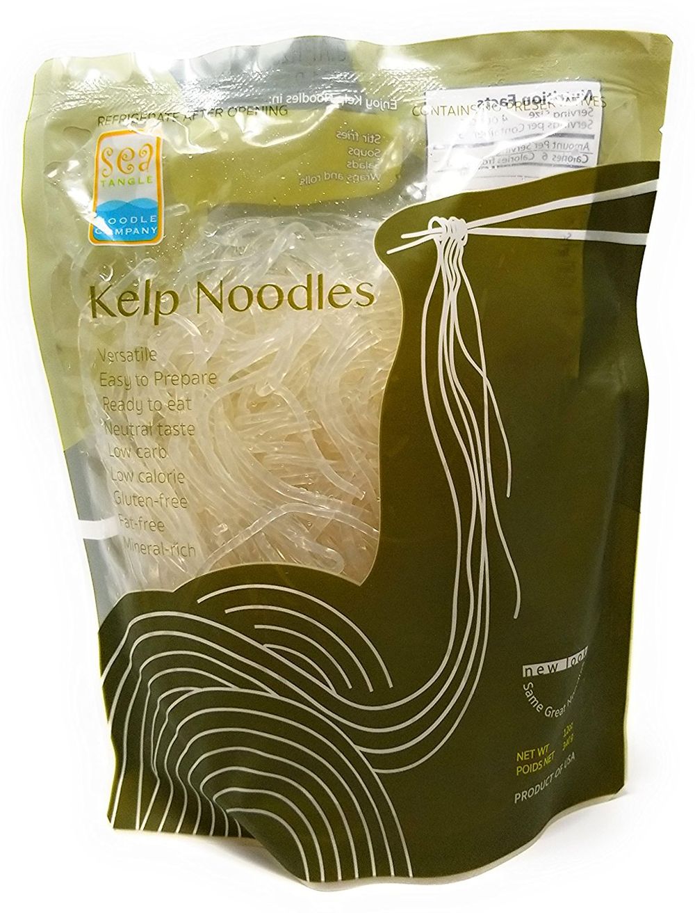 thumbnail image 2 of Gold Mine Kelp Noodles 16oz - Ready To Eat Asian Style Pasta Alternative 2 of 14