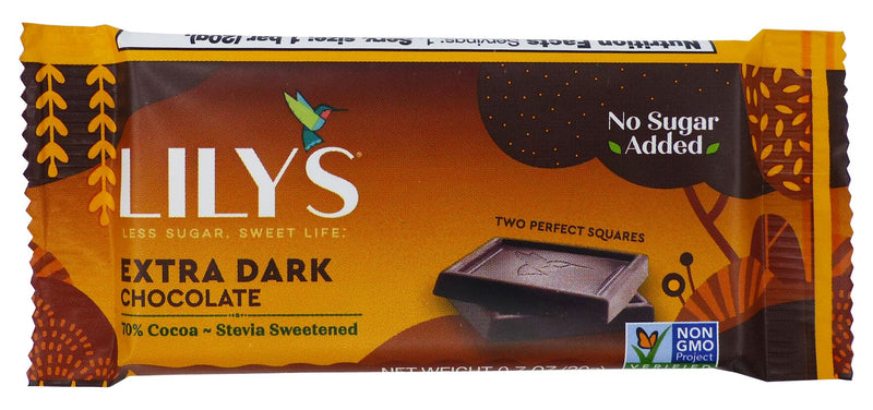 Lily's Sweets No Sugar Added 70% Extra Dark Chocolate Bars